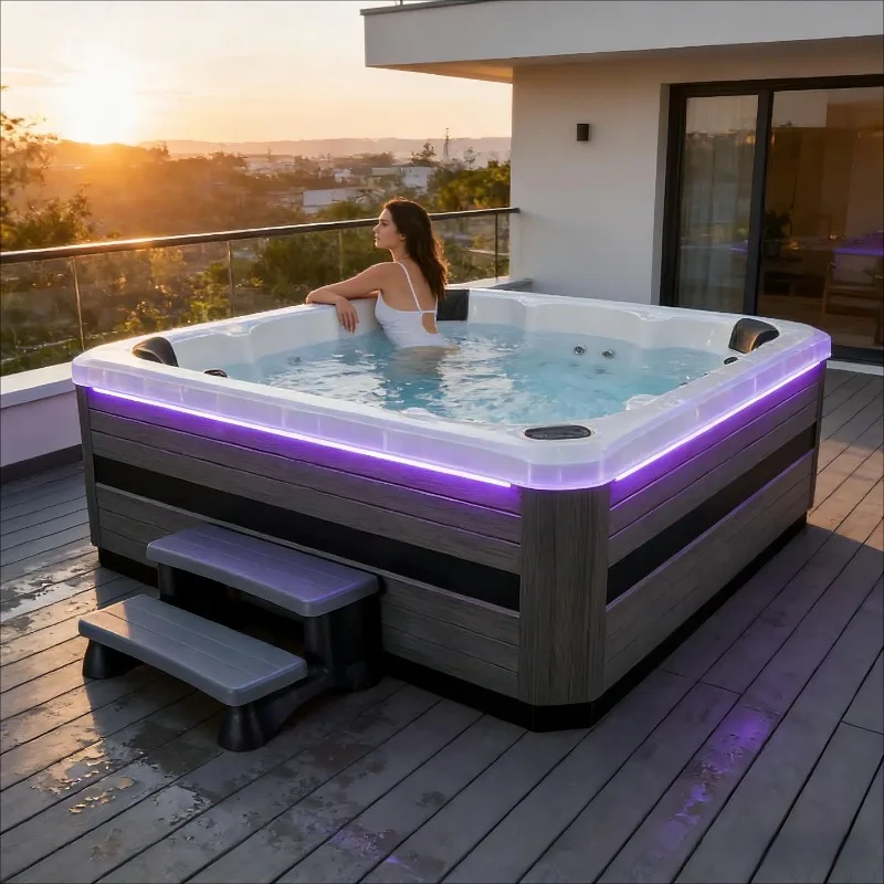 Spa Wellness Jacuzzi - Jacuzzi Luar Ruangan Multiplayer Berpemanas, Kolam
