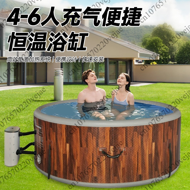 Spa Wellness Jacuzzi - Jacuzzi Termostatik, Kolam Spa Rumah Tiup