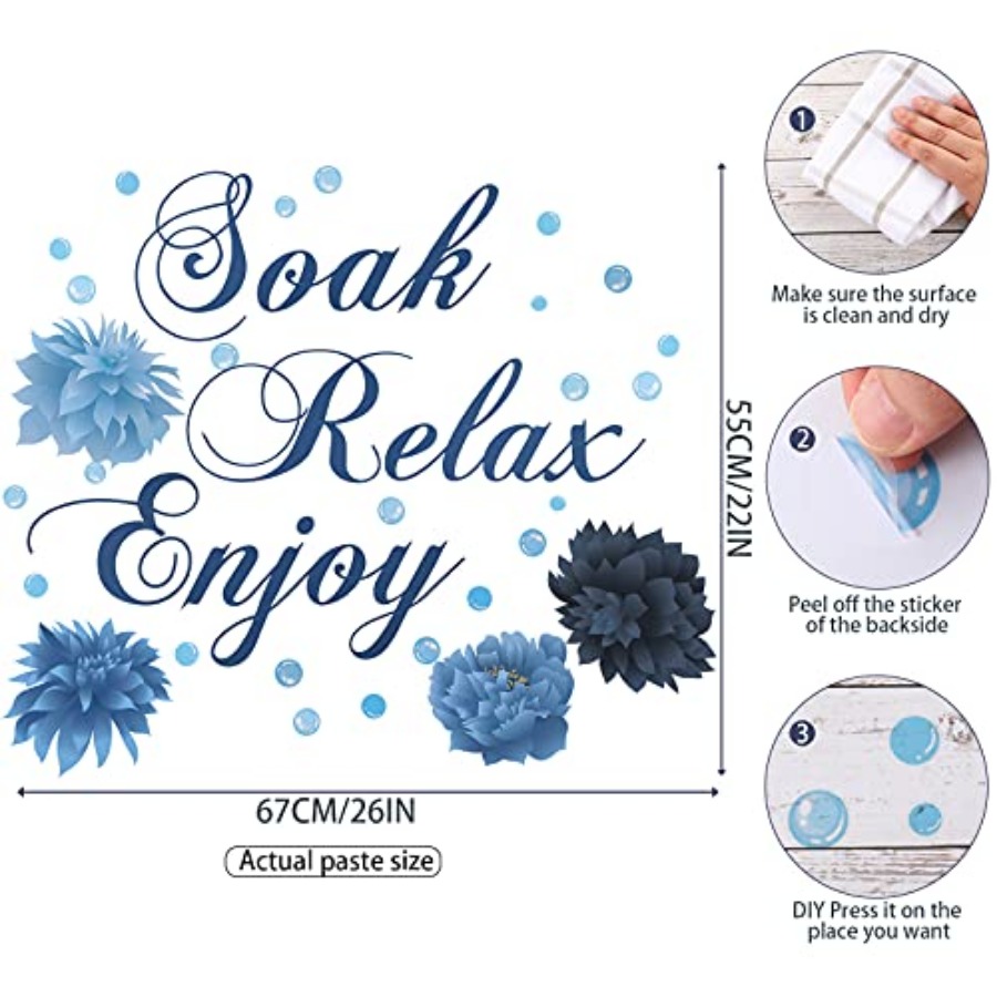 Stiker Dinding Kamar Mandi, St - Relax - Spa & Wellness ulasan dan harga