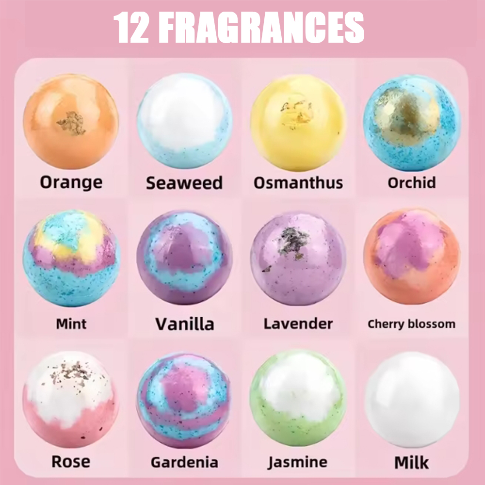 Bath Bomb 12Pcs/Kotak Bahan Or - Relax - Spa & Wellness ulasan dan harga